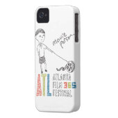 Credit Card-holding iPhone4 Case 4 Movie People (Back Left)