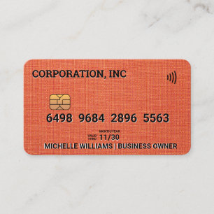 Credit Card Linen Fabric