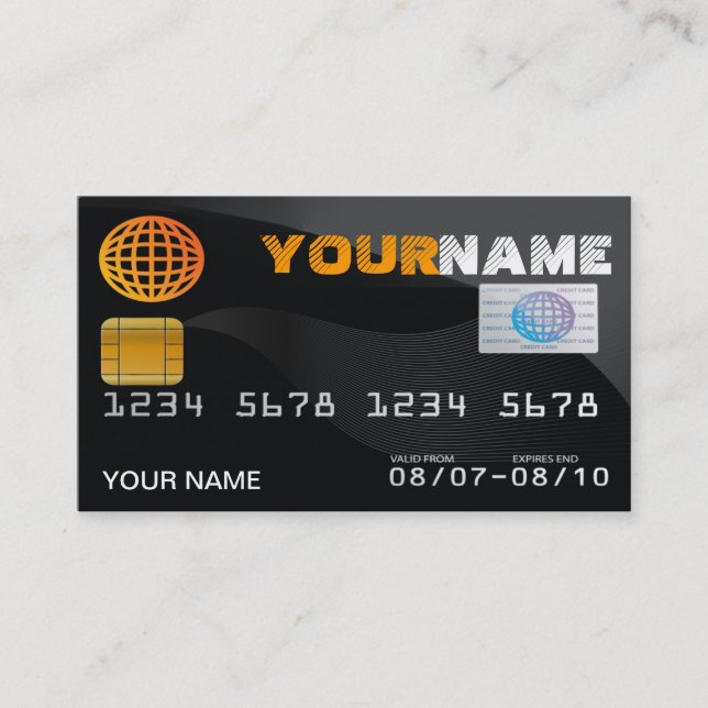 credit card look business card (Front)