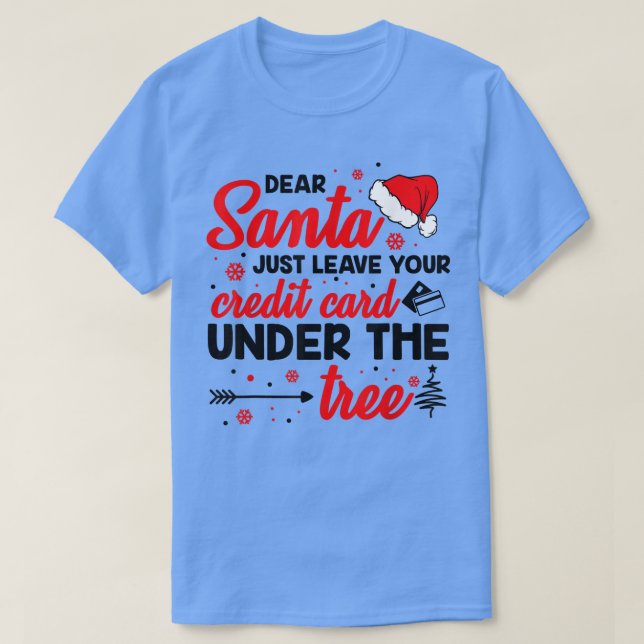 Credit Card Present Joke Humor Funny Smart Idea Ch T-Shirt (Design Front)