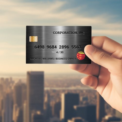 Credit Card  Silver Metallic
