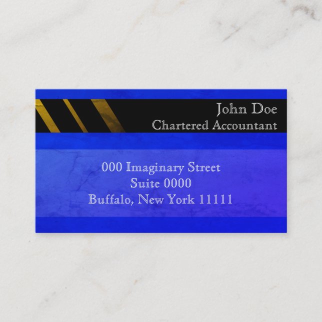 "Credit Card Style Business Card No.11" (Front)