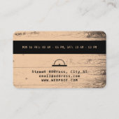 Credit card style faux wood  (Back)