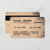 Credit card style faux wood  (Front/Back)