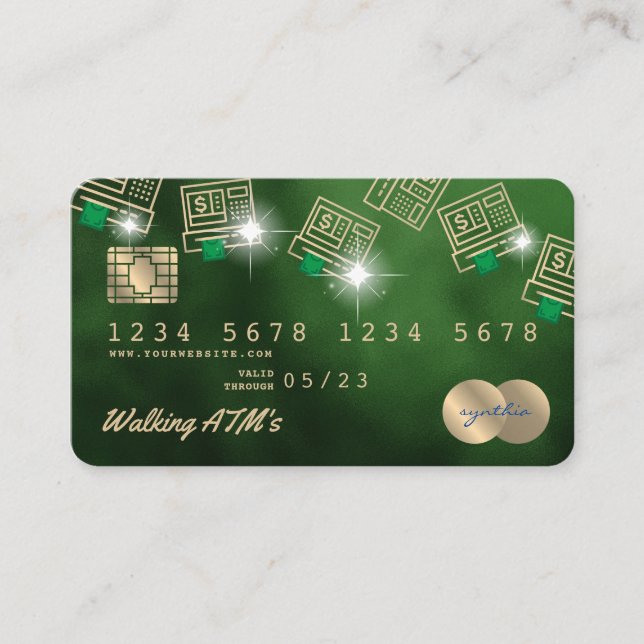 Credit Card Styled ATM money cash (Front)