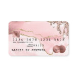 Credit Card Styled Blush Pink Agate Rose Gold Credit Card Styled Blush Pink Agate Rose Gold