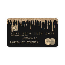 Credit Card Styled Dripping Gold Credit Card Styled Dripping Gold