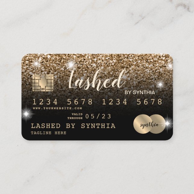 Credit Card Styled Dripping Gold (Front)