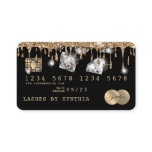 Credit Card Styled Dripping Gold Diamonds Credit Card Styled Dripping Gold Diamonds