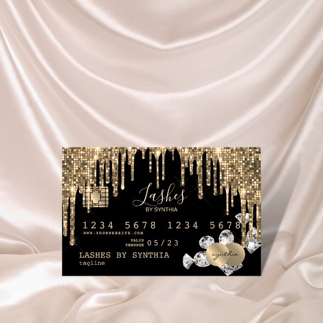 Credit Card Styled Dripping Gold diamonds (Creator Uploaded)