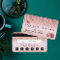 Credit Card Styled Dripping Rose Gold Loyalty card