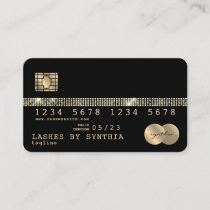 Credit Card Styled Gold and Black