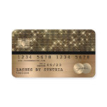 Credit Card Styled Gold and Black Credit Card Styled Gold and Black