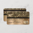 Credit Card Styled Gold and Black