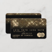 Credit Card Styled Gold and Black (Front/Back)