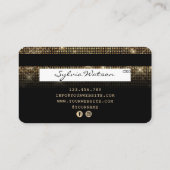 Credit Card Styled Gold and Black (Back)