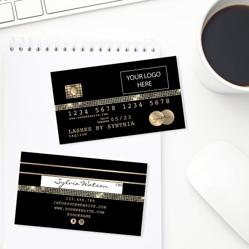 Credit Card Styled Gold and Black