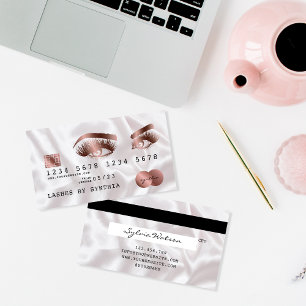 Credit Card Styled Rose Gold Long Lashes