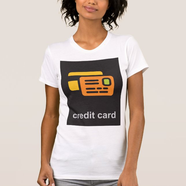 Credit Card Womens T-Shirt (Front)