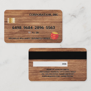 Credit Card Wood
