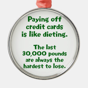 Credit Cards... Metal Ornament