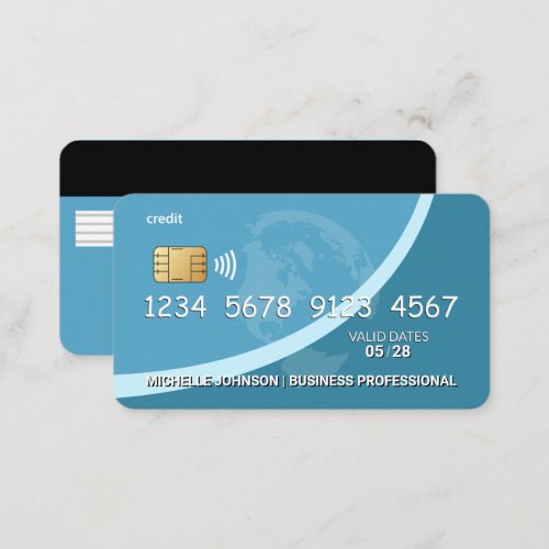 Credit  Debit Card  Blue  Global