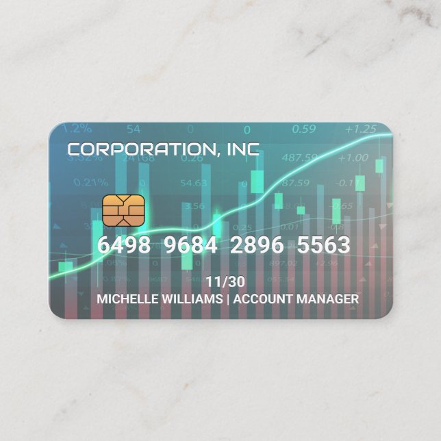 Credit | Debit Card | Financial Data Charts (Front)