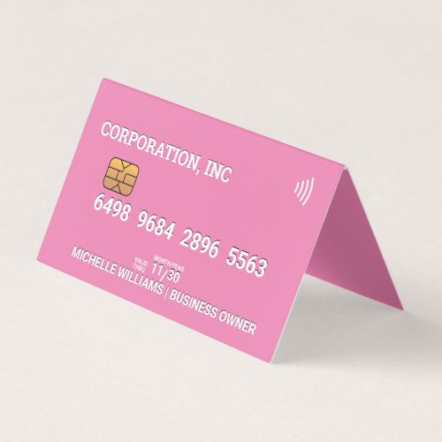 Credit  Debit Card  Pink