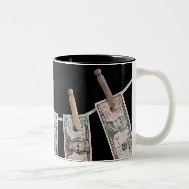 Credit Line Two-Tone Coffee Mug (Right)
