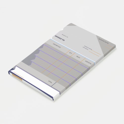 Credit Note Invoice Post It Note Art booklet