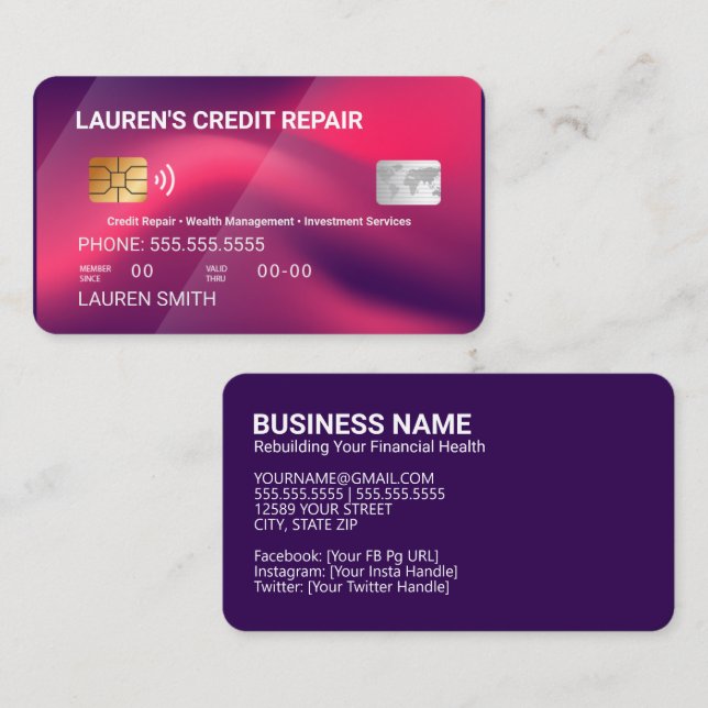 Credit Repair Business Card (Front/Back)