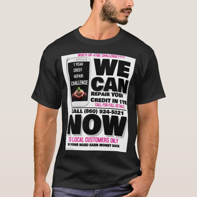 Credit repair challenge t-shirt (Front)