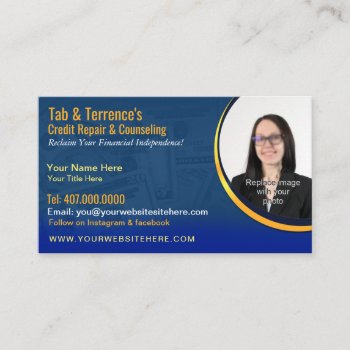 Credit Repair Counseling Business Card Template by WhizCreations at Zazzle