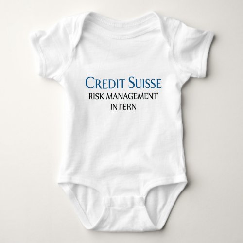 Credit Suisse Risk Management Intern Baby Bodysuit