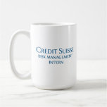 Credit Suisse Risk Management Intern Coffee Mug