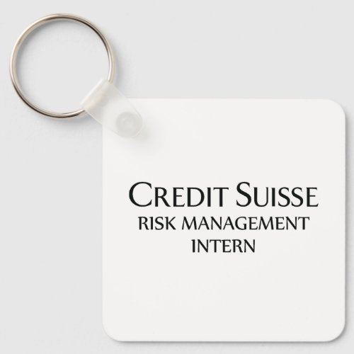 Credit Suisse Risk Management Intern Keychain