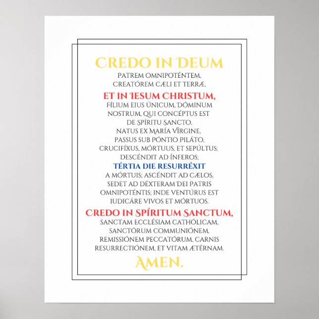 Credo Poster (Front)