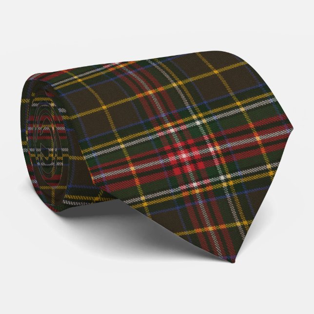 Cree Modern Original Scottish Clan Tartan  Neck Tie (Rolled)