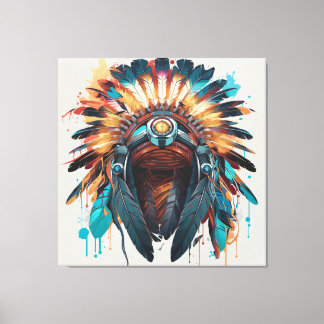 Cree Traditions Reborn in Our Hearts Canvas Print