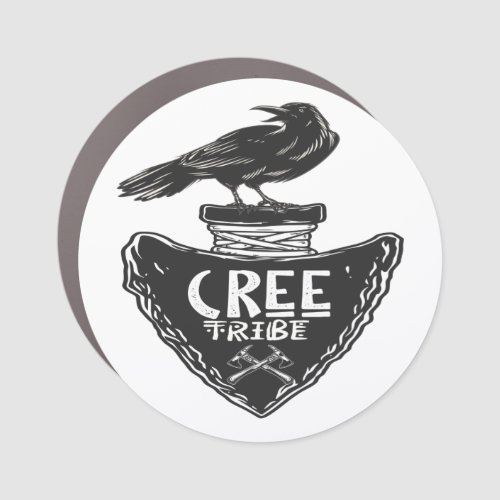 Cree tribe _ Native American Raven Spirit Car Magnet