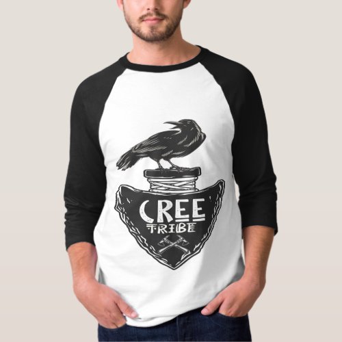 Cree tribe _ Native American Raven Spirit T_Shirt