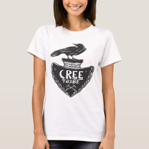 Cree tribe _ Native American Raven Spirit T_Shirt
