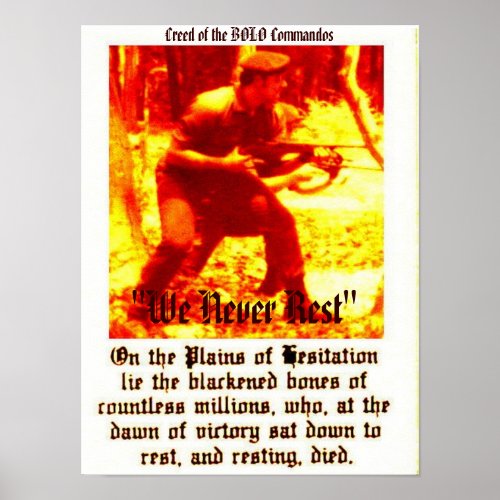 Creed of the BOLO Commandos  Poster