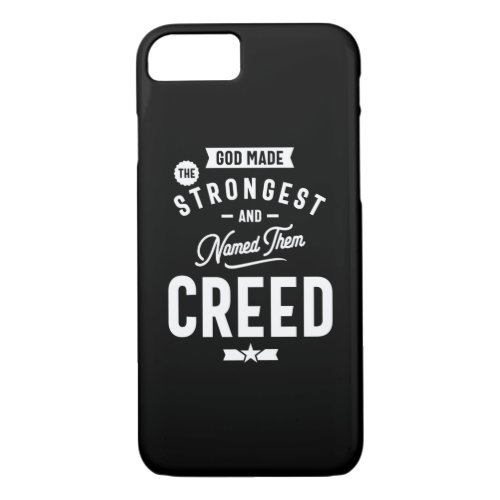 Creed Personalized Name Birthday Gift iPhone 87 Case