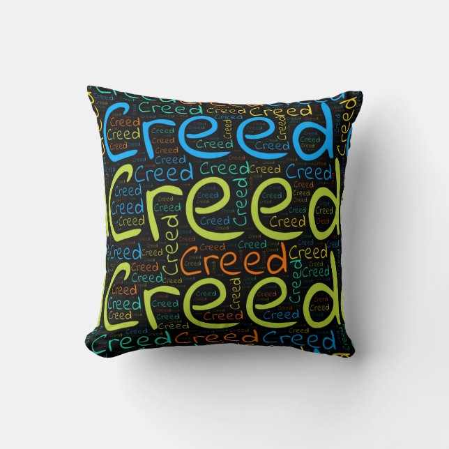 Creed Throw Pillow (Front)