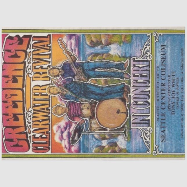 Creedance Clearwater Revival Tissue Paper (Front)
