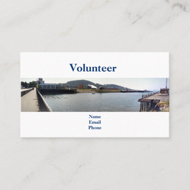 Creek Estuary Bay Volunteer Business Card (Front)