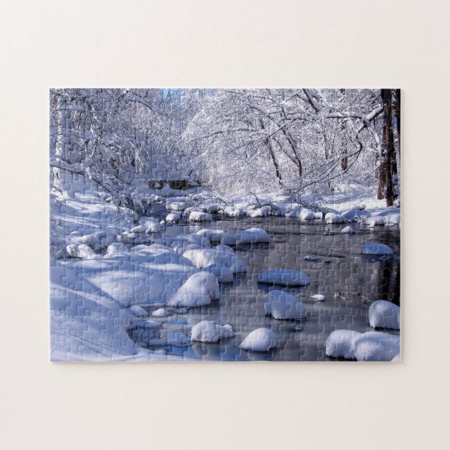 Creek in Winter Photo; Jigsaw Puzzle (Horizontal)
