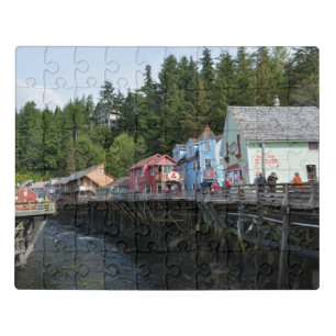 Creek Street in Ketchikan Jigsaw Puzzle