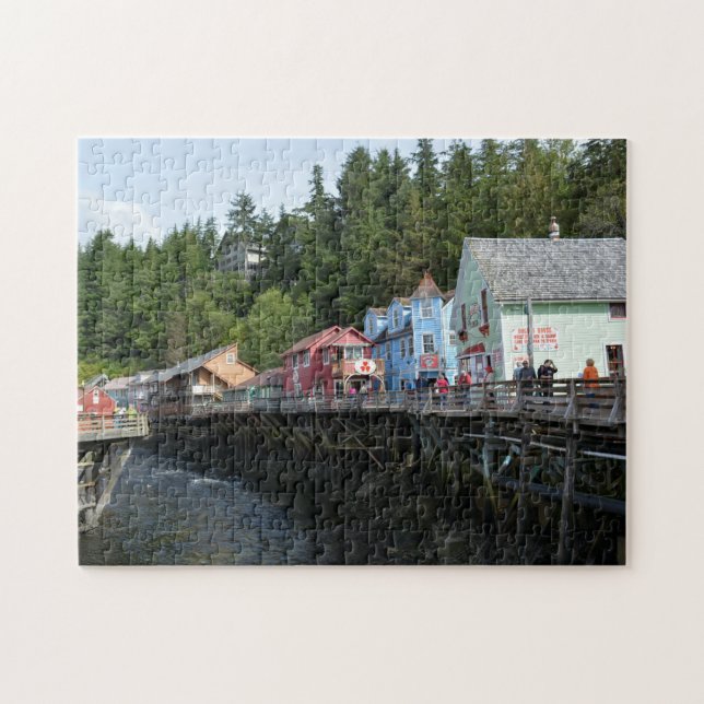 Creek Street in Ketchikan Jigsaw Puzzle (Horizontal)